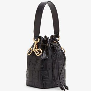 Fendi Mon Tresor Black Leather Mini